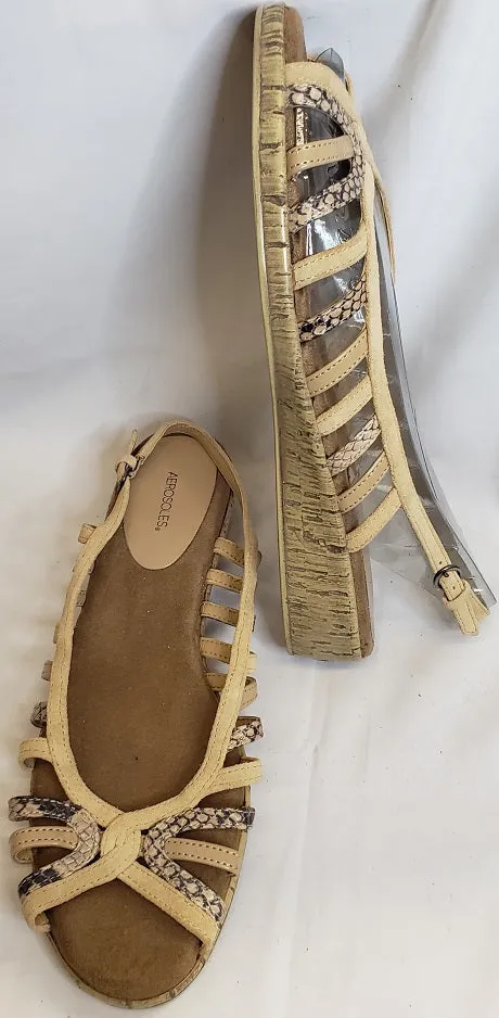 1.5" Spring Valley -- Women's Wedge Sling Sandal -- Bone Combo