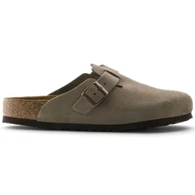 Birkenstock - Boston Soft Footbed Taupe Suede Leather N 560773