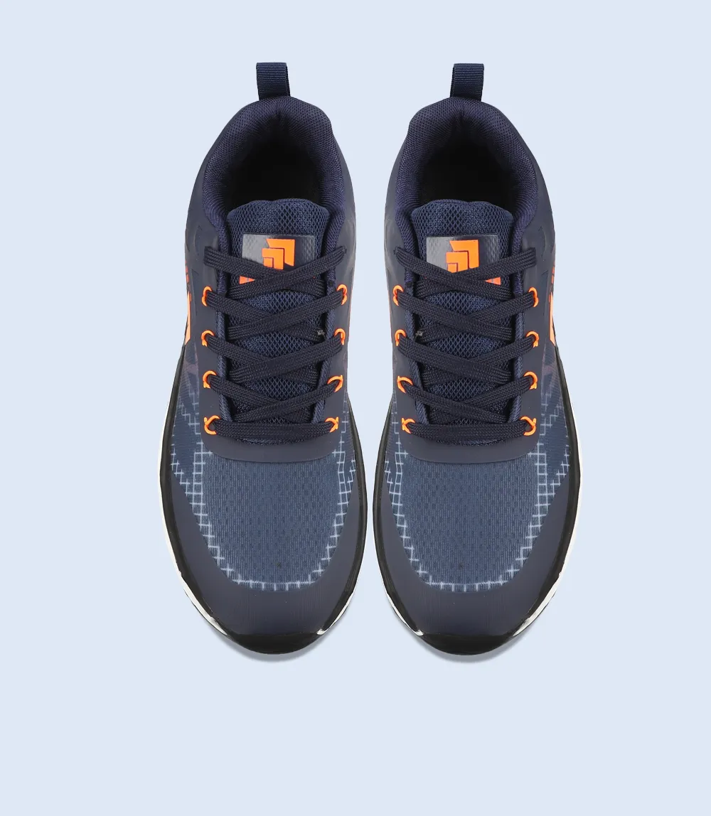 BM6721-NAVY/ORANG-Men Sneakers