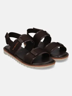 bugatti Dark Brown Back Strap Sandals