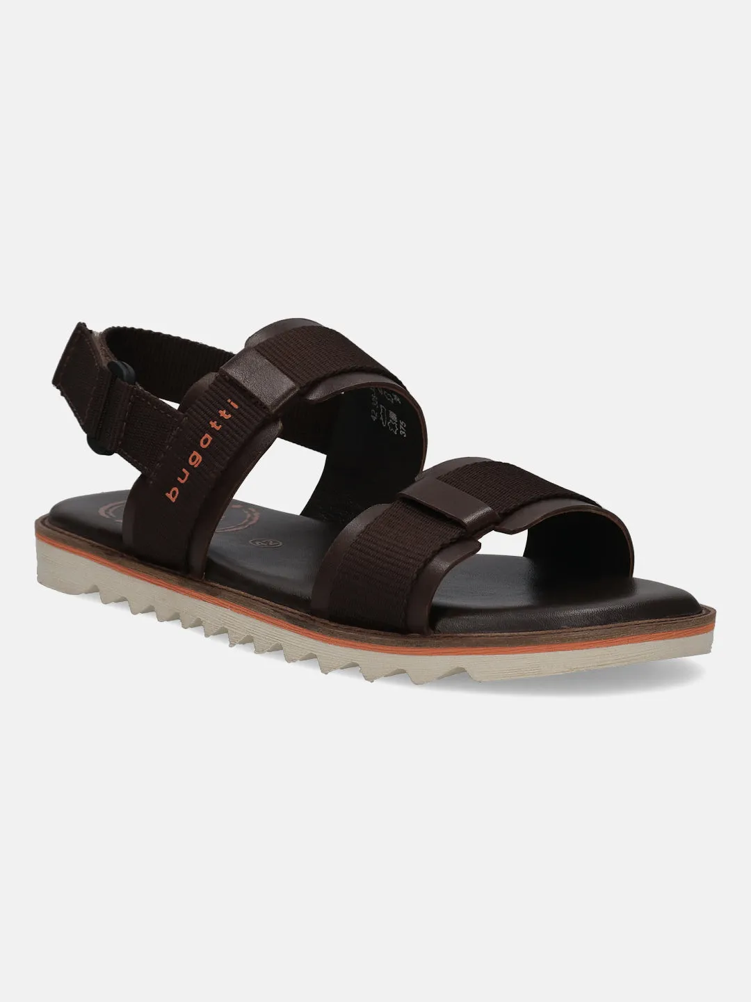bugatti Dark Brown Back Strap Sandals