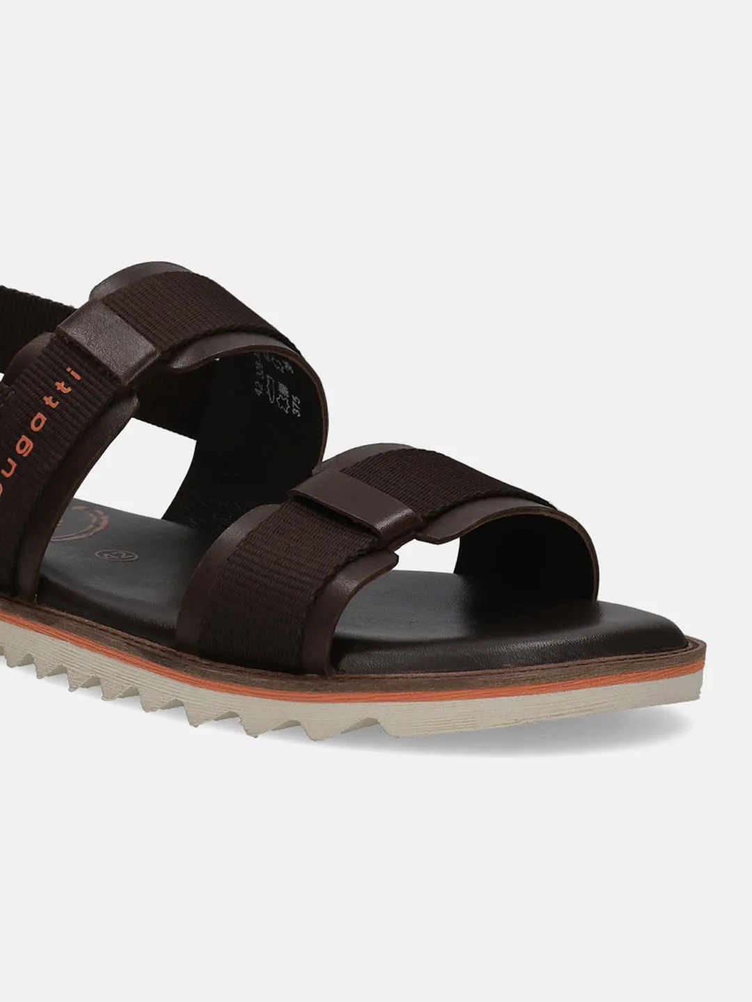 bugatti Dark Brown Back Strap Sandals