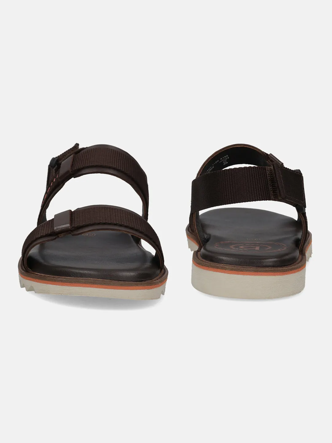 bugatti Dark Brown Back Strap Sandals