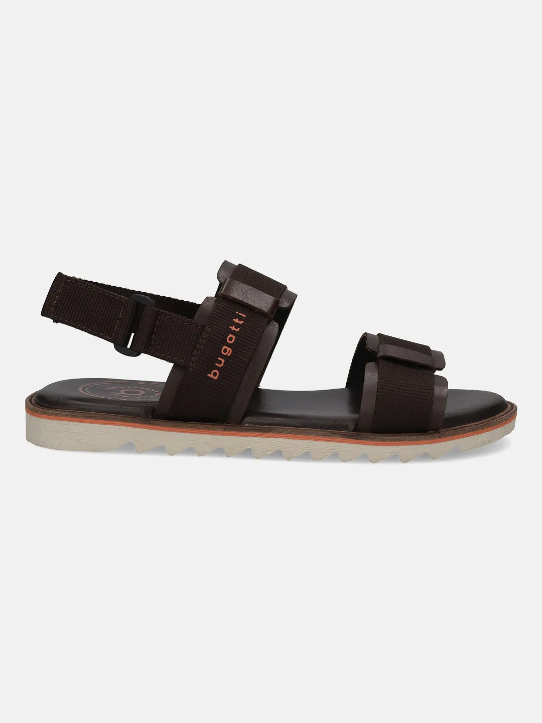 bugatti Dark Brown Back Strap Sandals