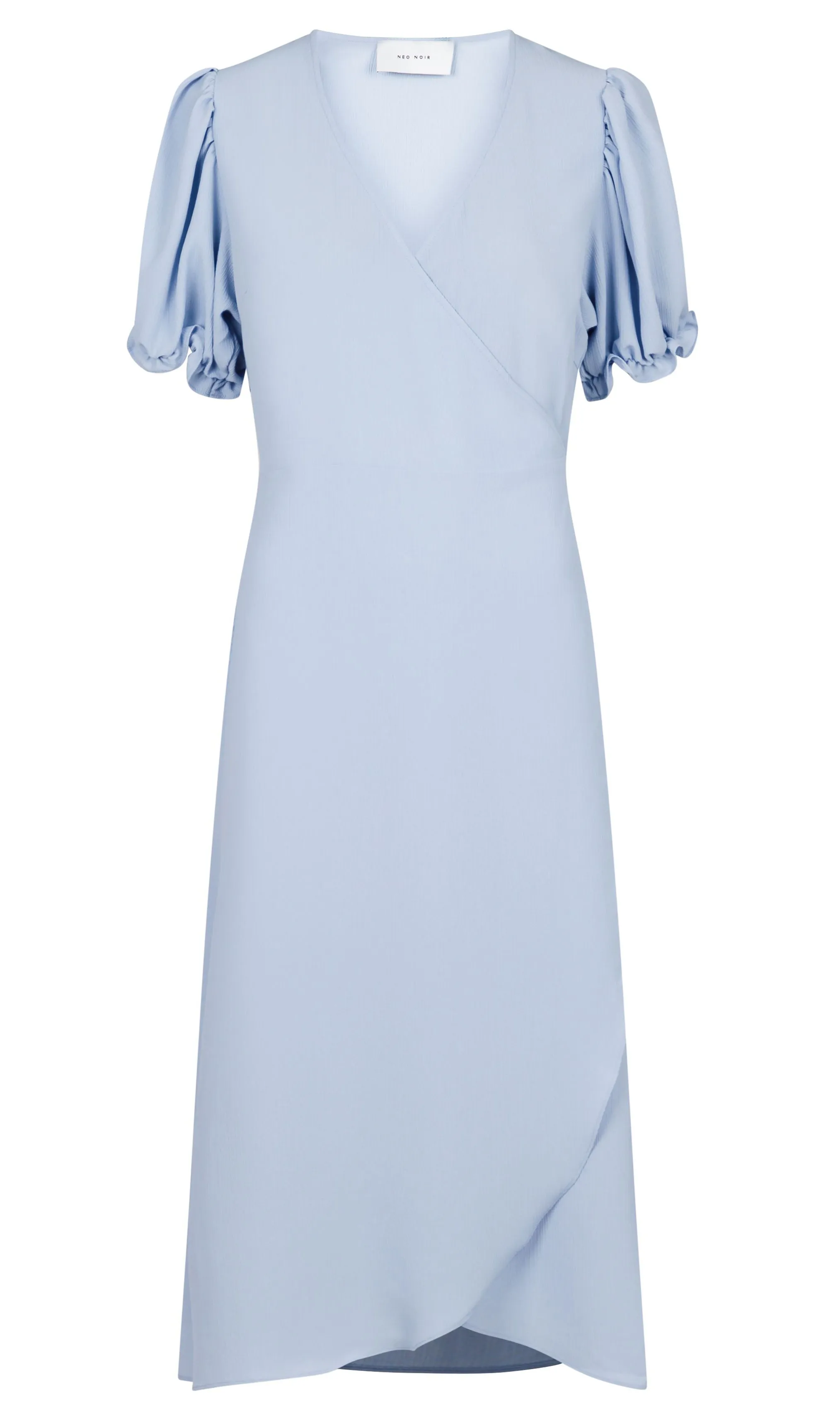 Carli Mini Crepe Dress - Light Blue
