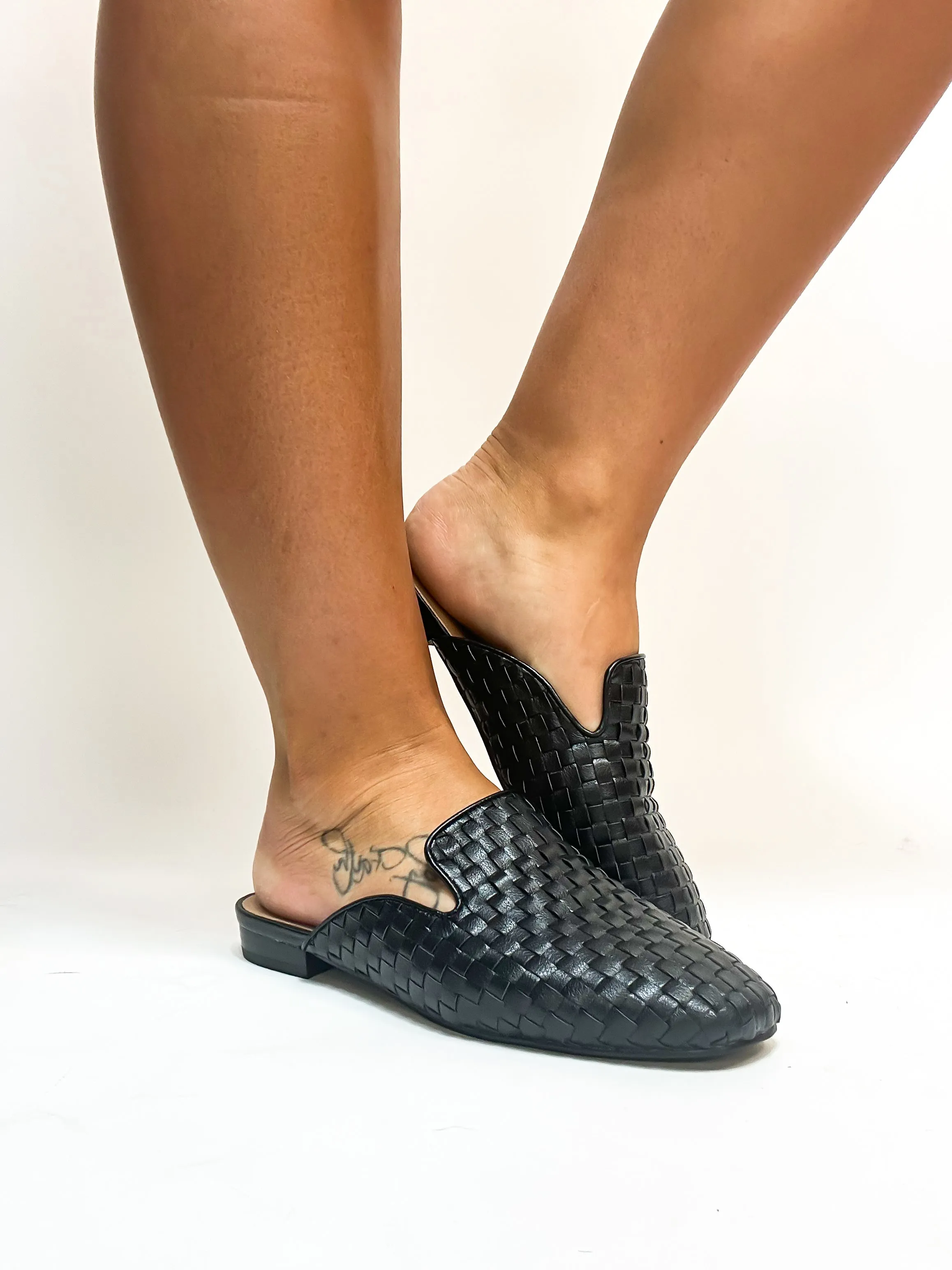 Corky's Black Weave It To Beaver Mules FINAL SALE