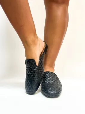 Corky's Black Weave It To Beaver Mules FINAL SALE