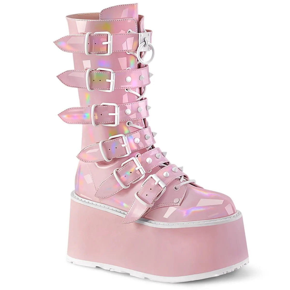 DemoniaCult Damned 225 Womens Platform Calf Length Boots