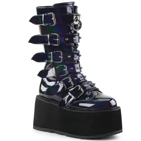 DemoniaCult Damned 225 Womens Platform Calf Length Boots