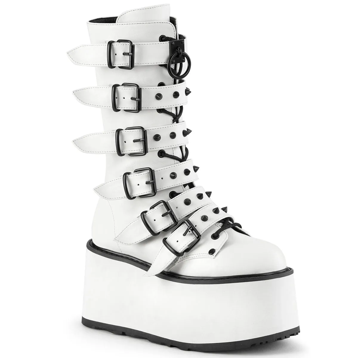 DemoniaCult Damned 225 Womens Platform Calf Length Boots