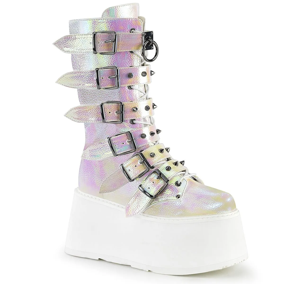 DemoniaCult Damned 225 Womens Platform Calf Length Boots