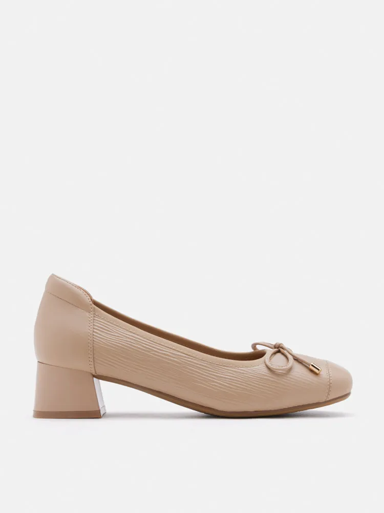 Fiona Bow Low Block Heels