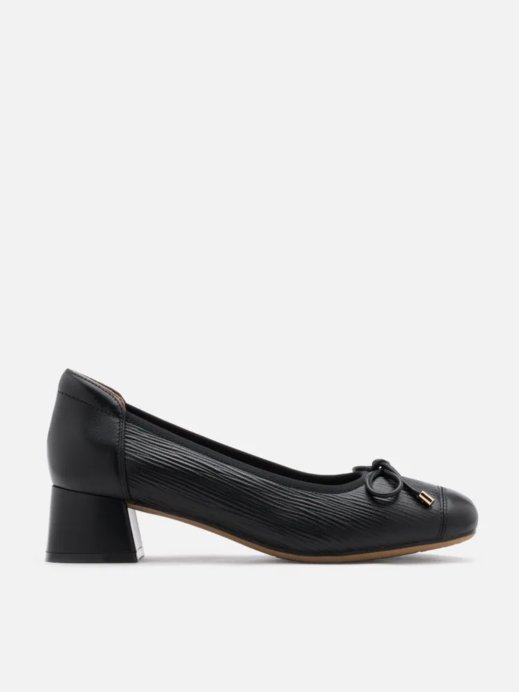 Fiona Bow Low Block Heels