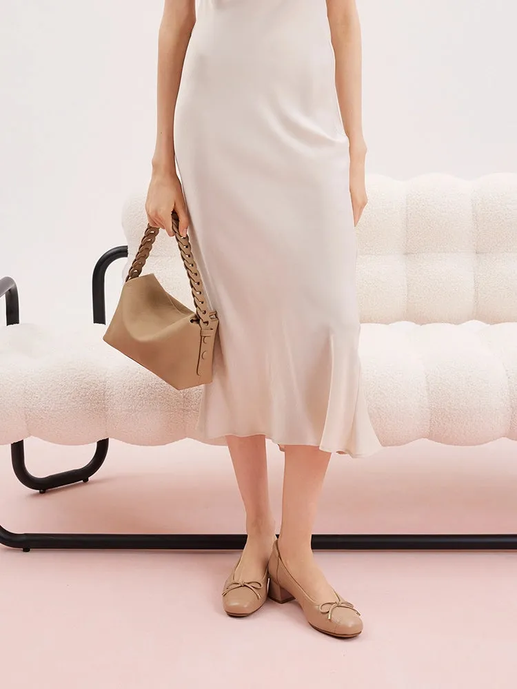 Fiona Bow Low Block Heels