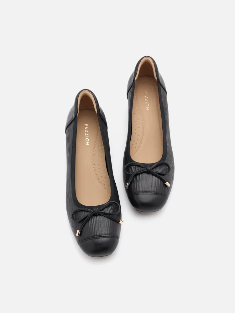 Fiona Bow Low Block Heels