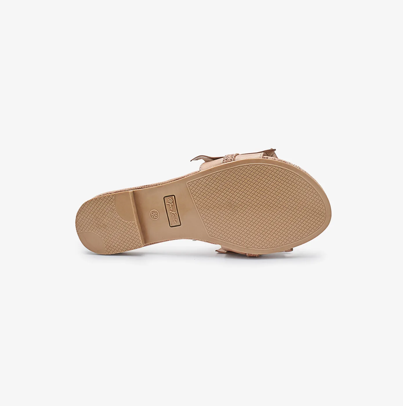 Fringed Ladies Leather Chappal