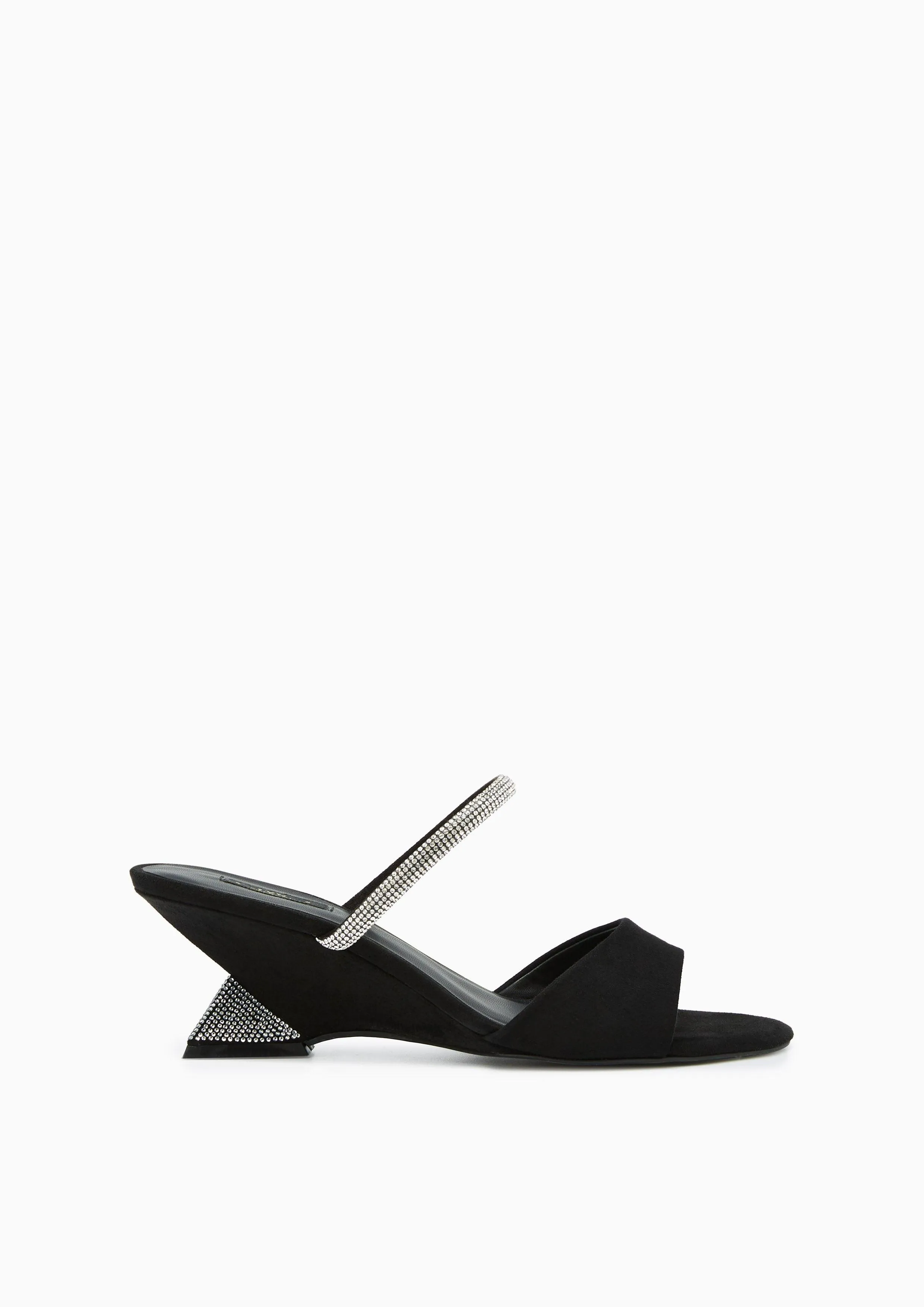Gemma Low Heel Sandals Black