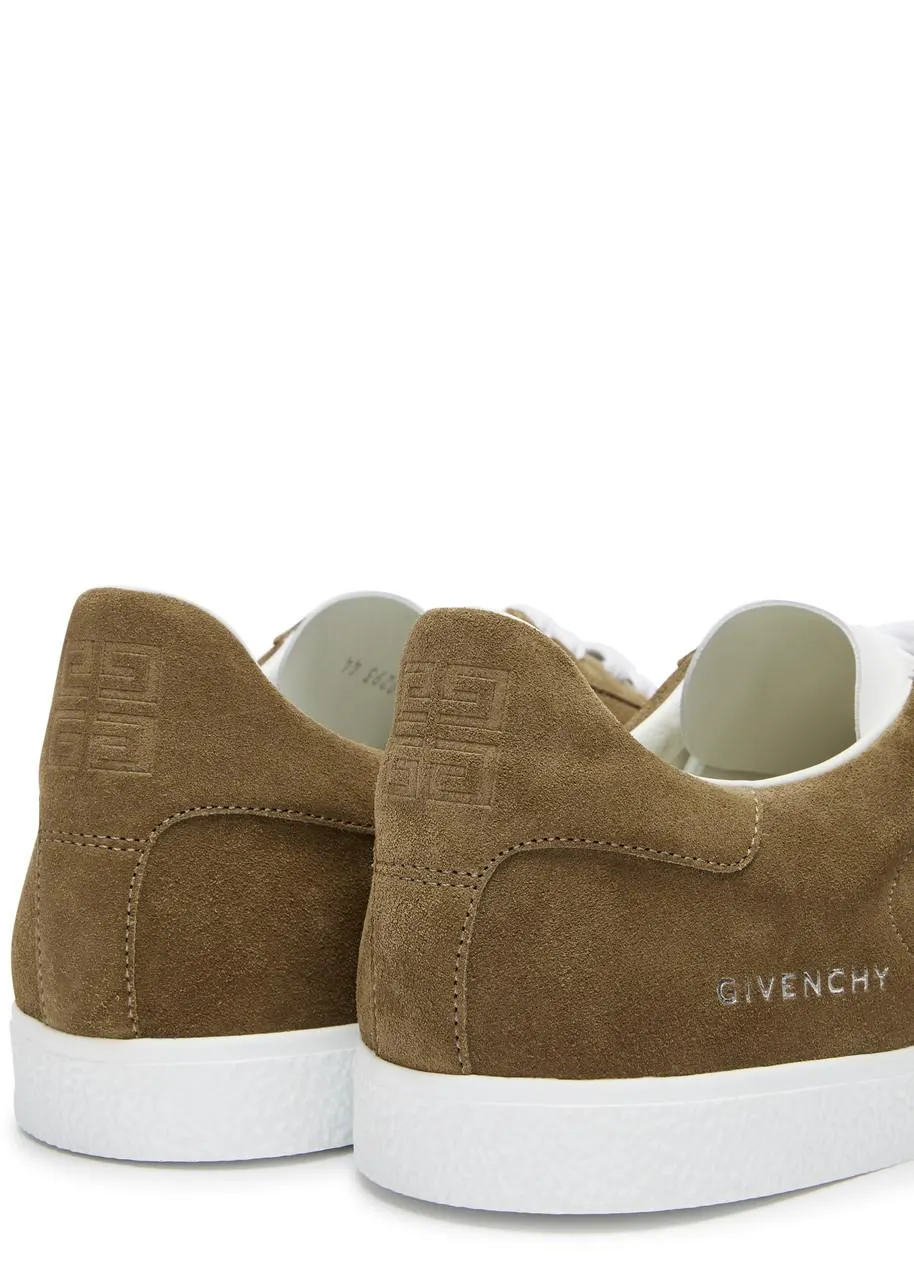 Givenchy Town Sneakers In Suede Light Brown
