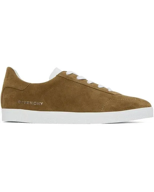 Givenchy Town Sneakers In Suede Light Brown