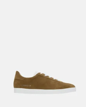 Givenchy Town Sneakers In Suede Light Brown