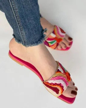 Hand Embroidered Flats