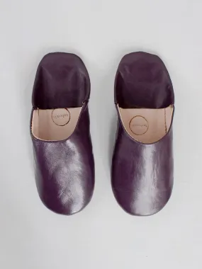 Handmade Babouche Slippers | Plum
