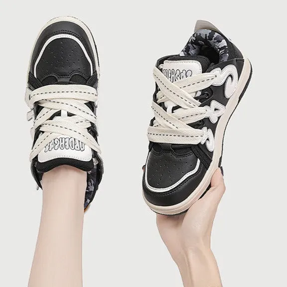 His & Her Y2K Comfortable Sneakers Couple Students Shoes