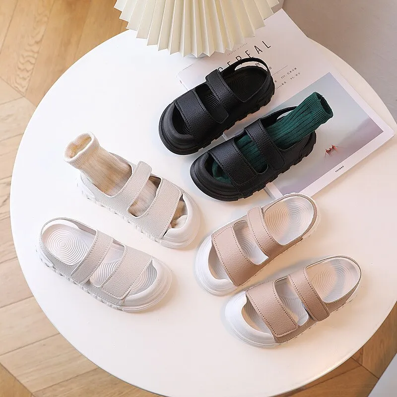 Kids Anti-kick Soft Beach Sandals for Boys Girls