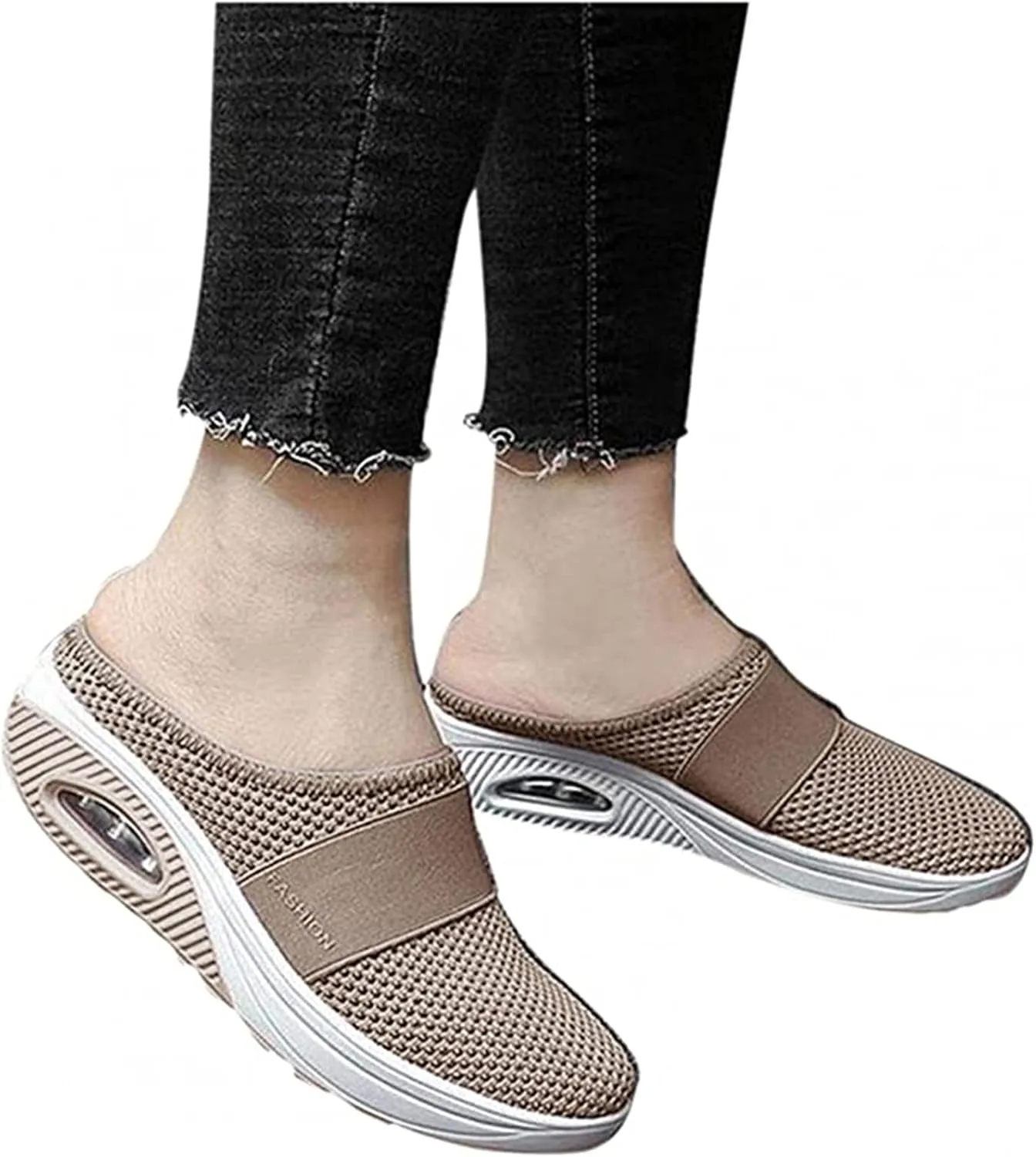 Ladmiple Sneakers For Women Walking Shoes Arch Support Fashion Dressy Casual Summer Comfortable Slip on Flats Loafers