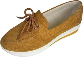 Lausiuoe Sneakers For Women Platform Slip On Comfortable Casual Fashion Walking Shoes Classic Lightweight Canvas Flat Loafers