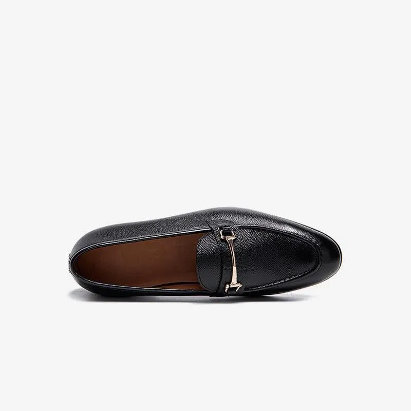 Loafers with Gleaming Hardware