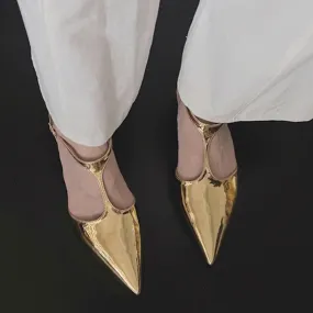 Maija Pointed Toe Mary Janes Flats