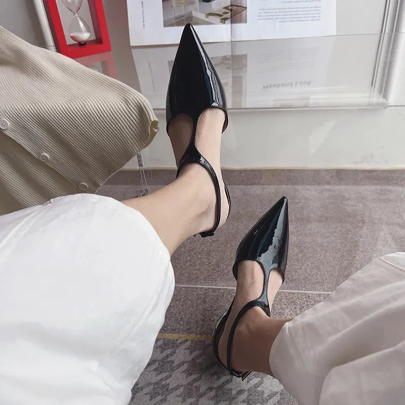 Maija Pointed Toe Mary Janes Flats