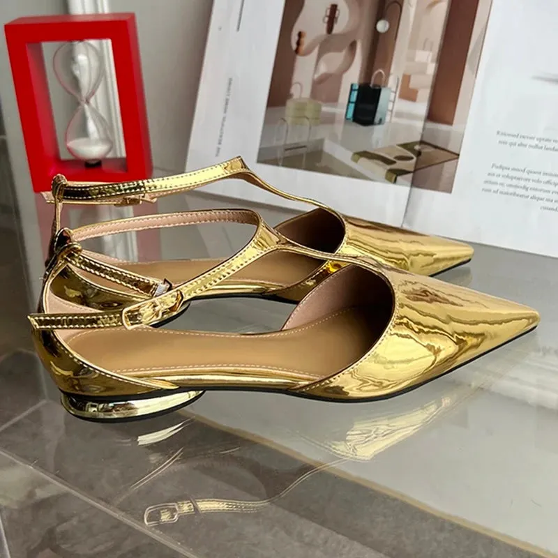 Maija Pointed Toe Mary Janes Flats