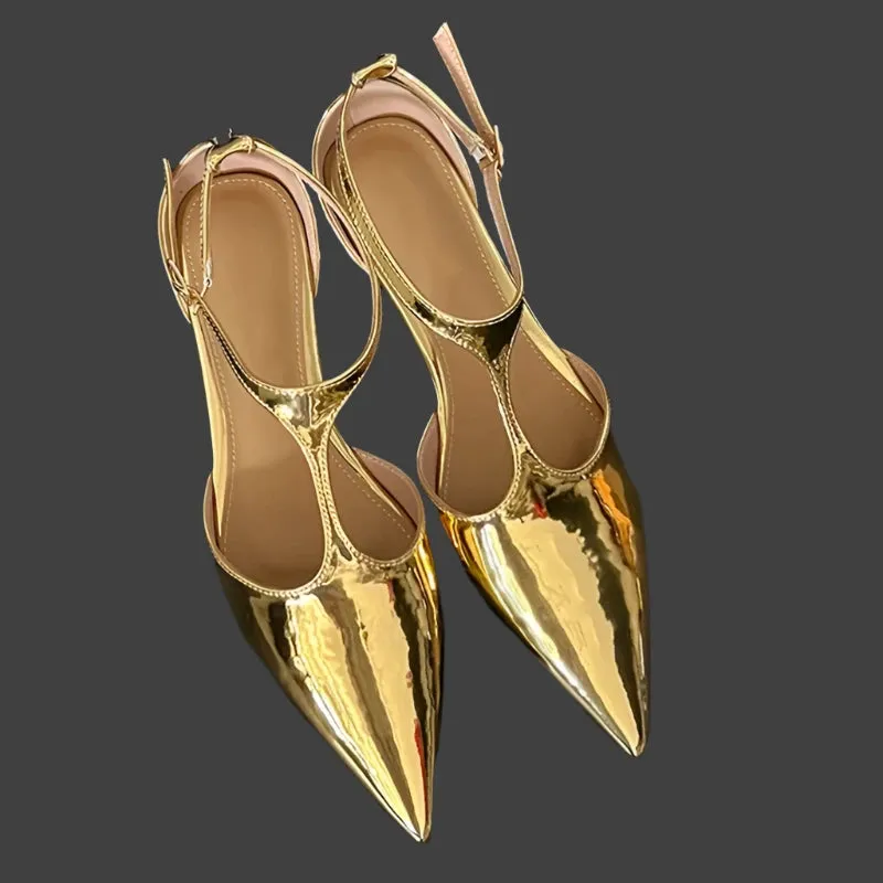 Maija Pointed Toe Mary Janes Flats