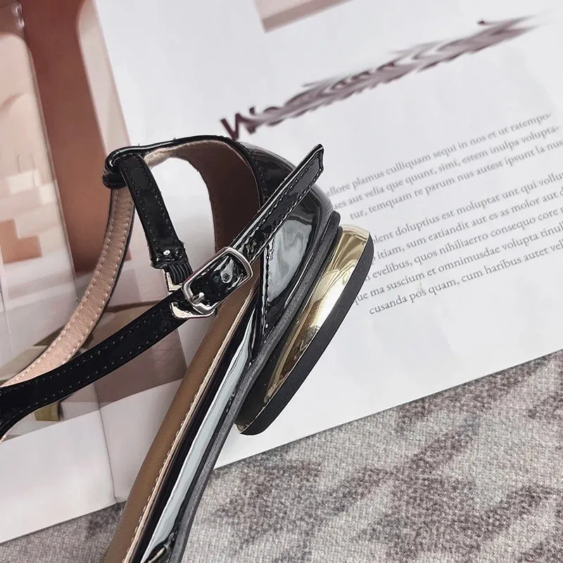 Maija Pointed Toe Mary Janes Flats