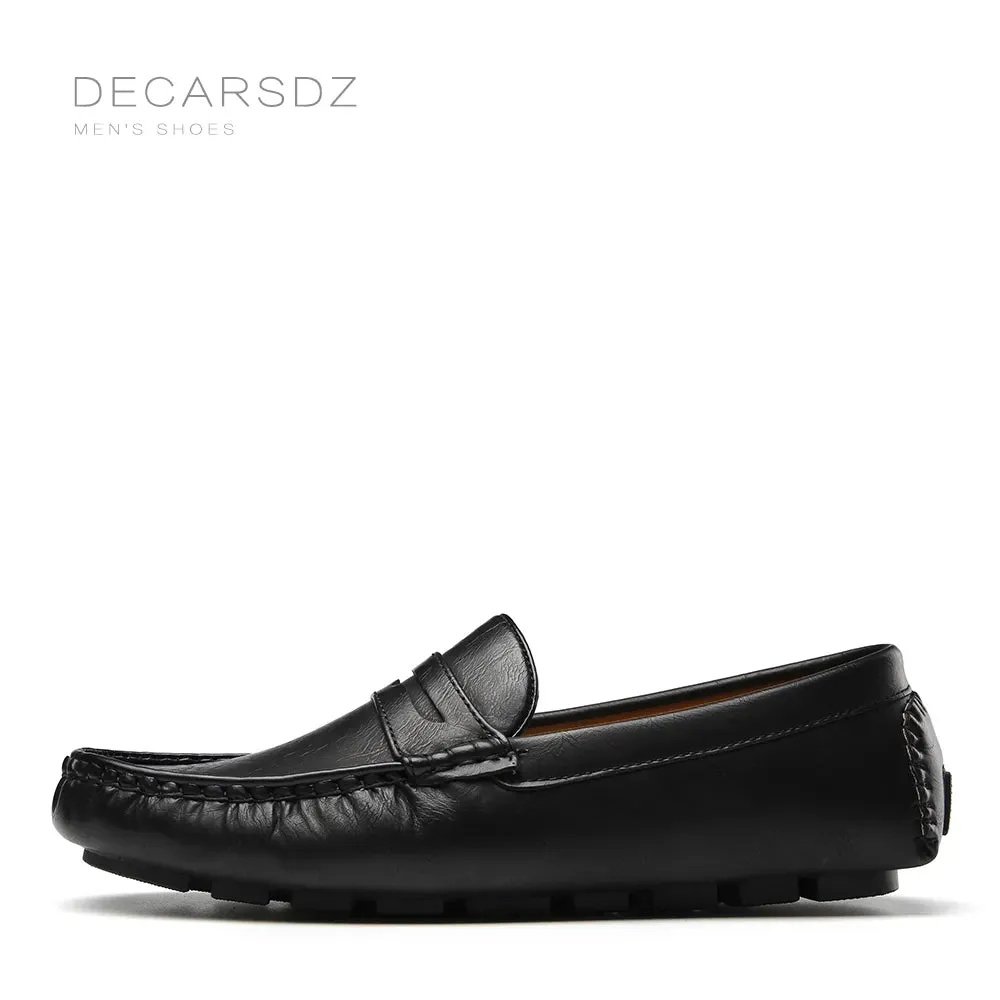 Men Comfy Flats Leather Classic Original Style Loafers Shoes