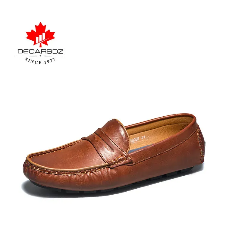 Men Comfy Flats Leather Classic Original Style Loafers Shoes