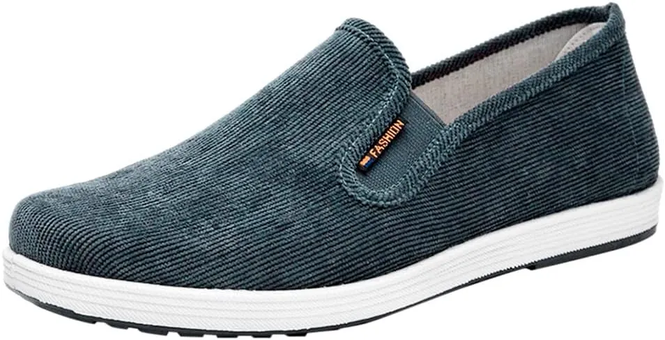 Men Slip On Sneaker Comfortable Lightweight Breathable Casual Sneaker Wide Width Orthopedic Shoes with Arch Support