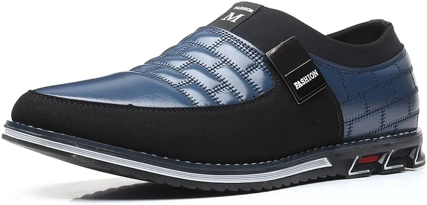 Men's Casual Fashion Loafers Classic Business Leather Loafers Comfortable Breathable Sneaker