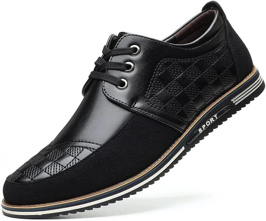 Men's Casual Fashion Loafers Classic Business Leather Loafers Comfortable Breathable Sneaker