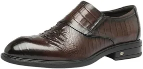 Men's Casual Slip-on Mule Loafer Classic Leather Business Dress Non-Slip Fashion Shoes for Summer Outdoor Driving & Walking