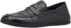 Mens Handmade Slip On Loafers Classic Round Toe Lug Sole Fashion Business Formal Work Shoes Mens Genuine Leather Casual Shoes