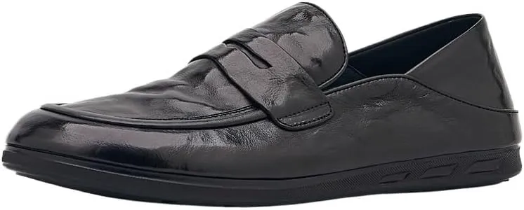 Mens Handmade Slip On Loafers Classic Round Toe Lug Sole Fashion Business Formal Work Shoes Mens Genuine Leather Casual Shoes
