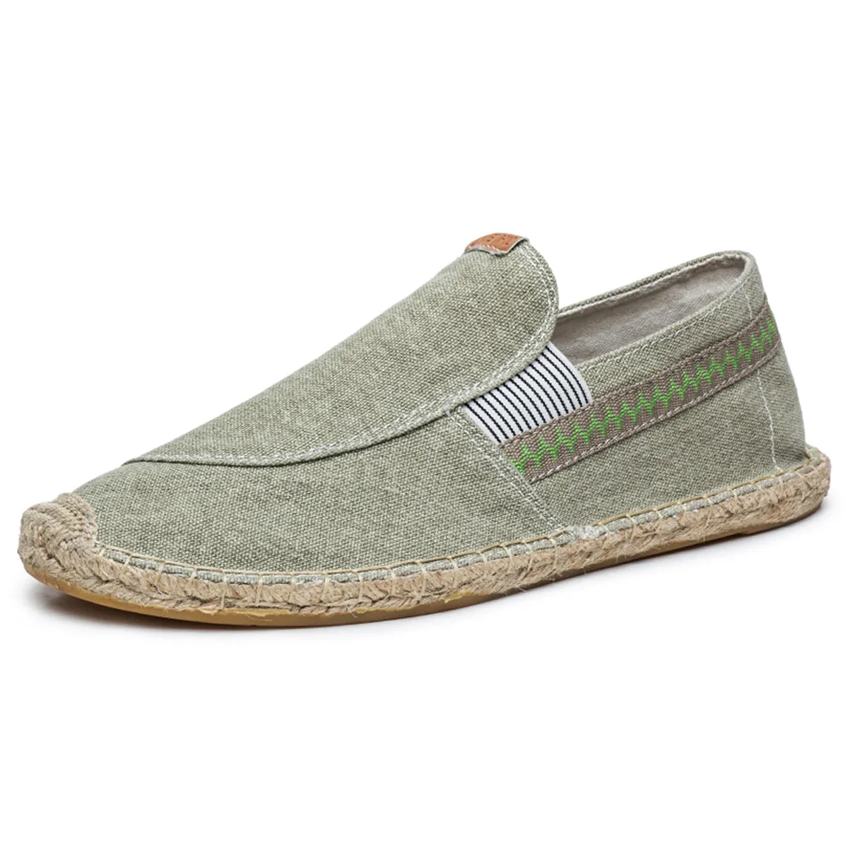 Men's Vintage Slip on Loafers Lightweight Casual Canvas Shoes | runandup