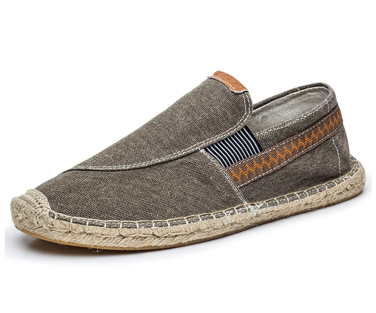 Men's Vintage Slip on Loafers Lightweight Casual Canvas Shoes | runandup