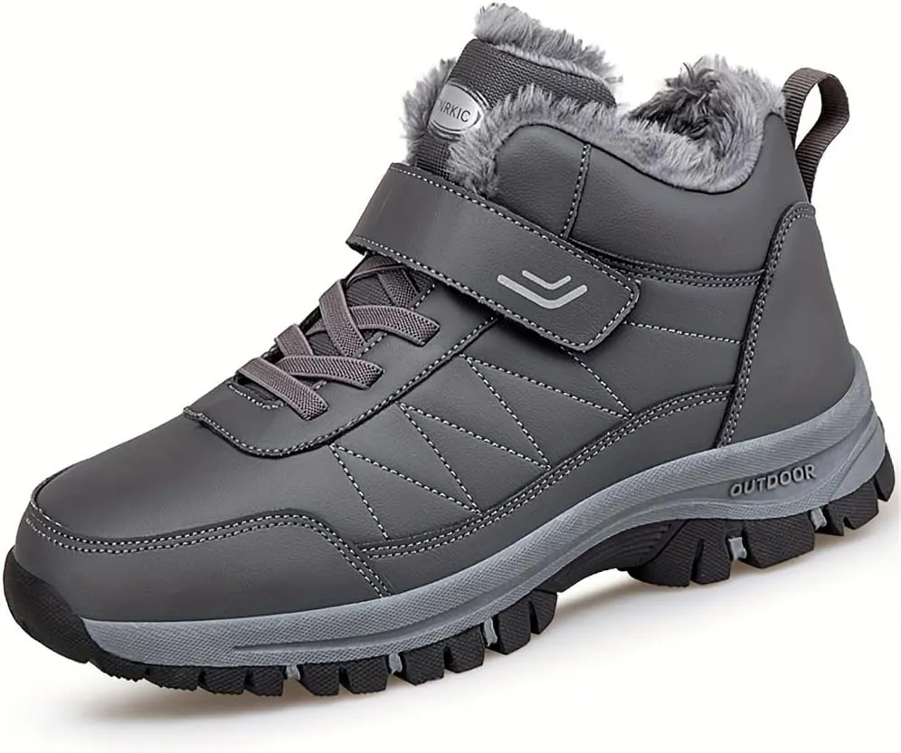 Mens Winter Snow Boots - Durable & Insulated for Cold Weather