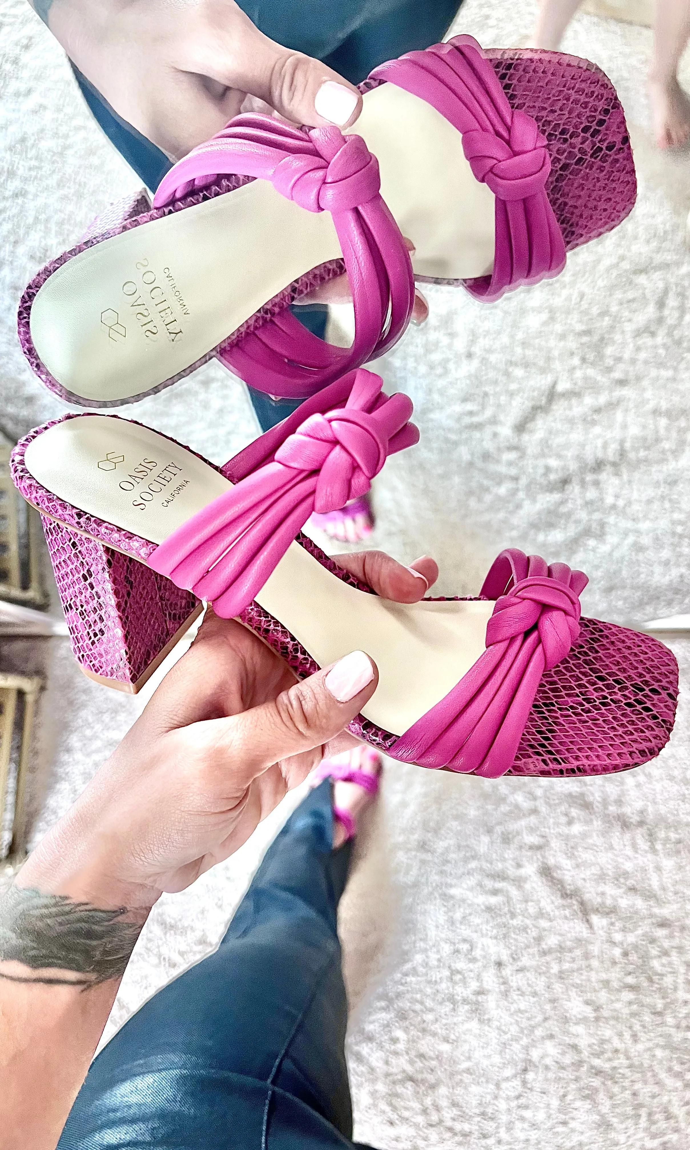 Raquel - Strappy Knot Heel