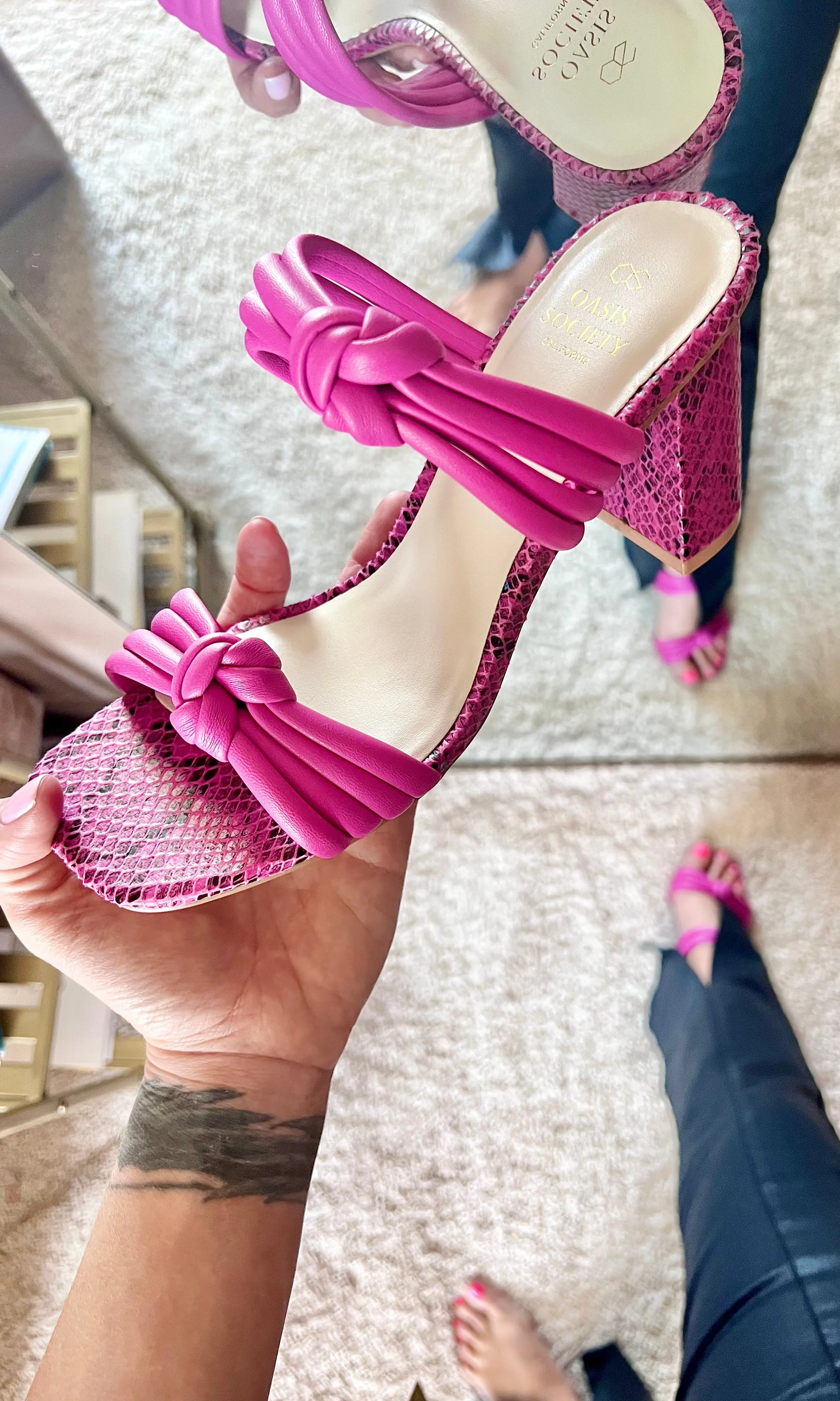 Raquel - Strappy Knot Heel