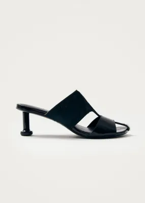 Rhea Soft Black Leather Sandals